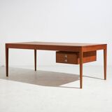 Restored Teak ‘Diplomat’ desk by Finn Juhl for France & Søn, 1950s (MK9758)