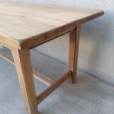Solid wood farmhouse table
