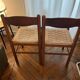 Set of 2 straw chairs
