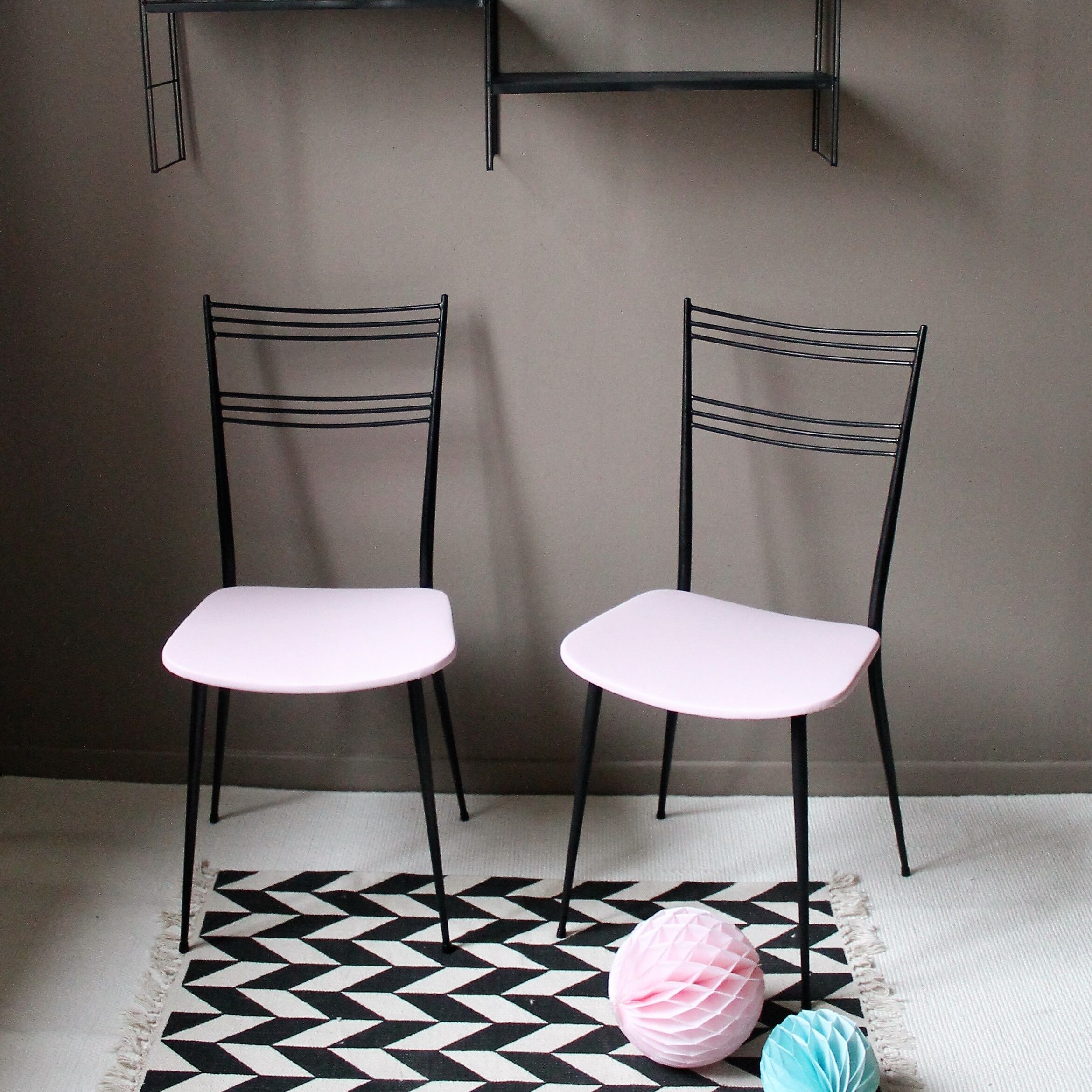 Paire de chaises vintage