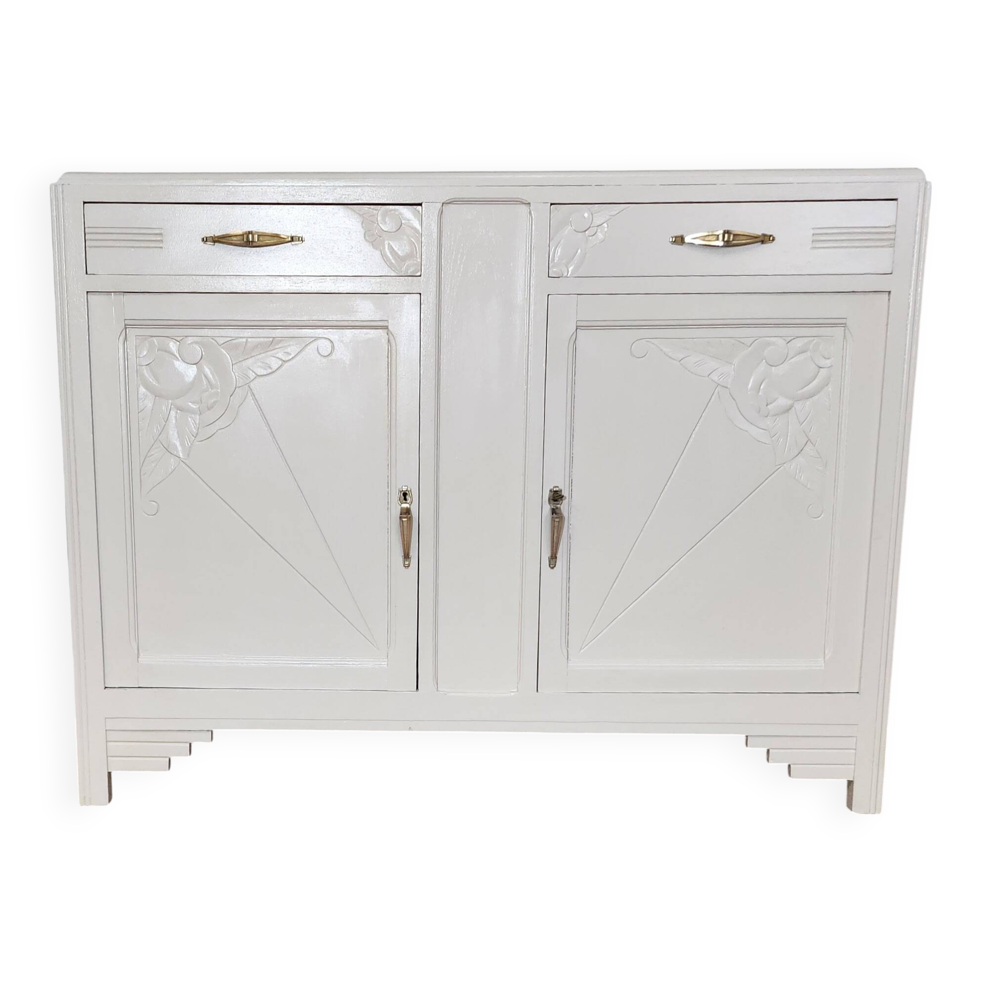 UNIQUE WHITE ART DECO SIDEBOARD