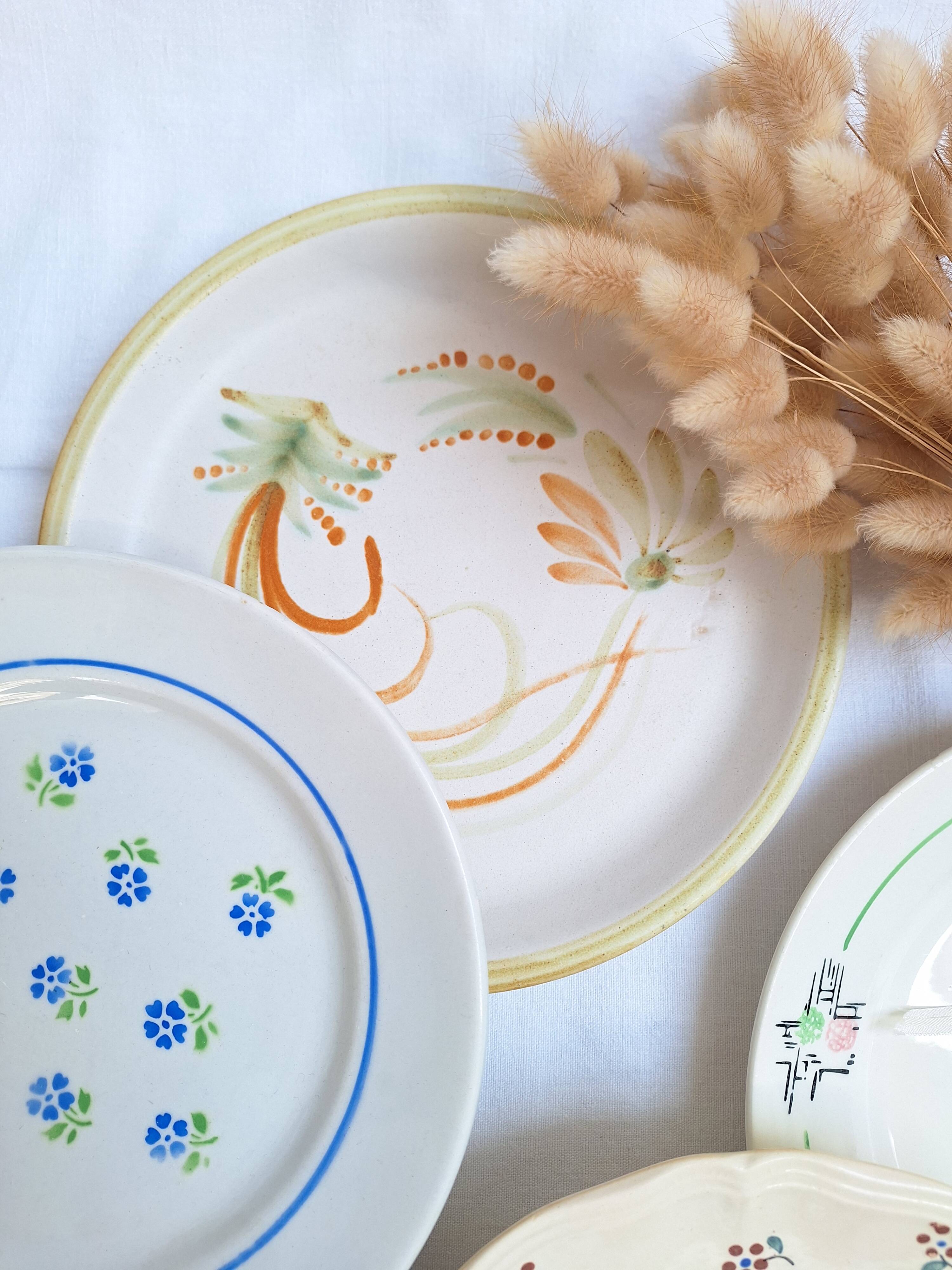 Henriot flat plates, Céranord, Sarreguemines Digoin