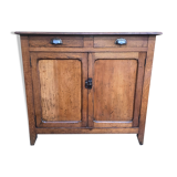 Low Parisian buffet in oak and pear tree 1950