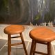 Paire de tabourets vintage