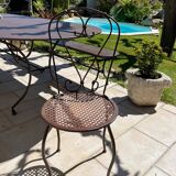 Handcrafted wrought iron garden chair