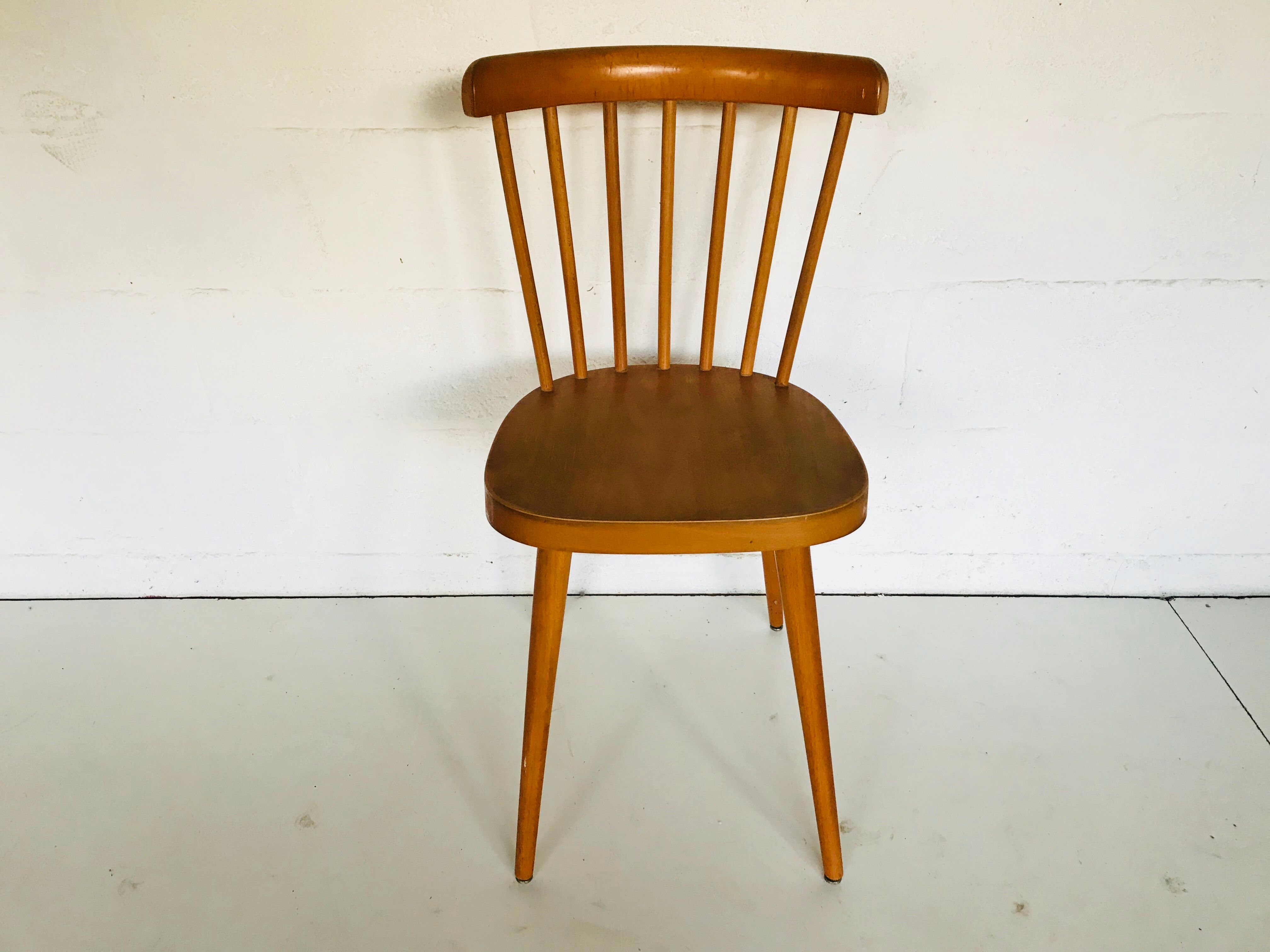 Suite of 4 chairs bistro Baumann, 50s