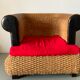 Fauteuil rotin et tressage végétal