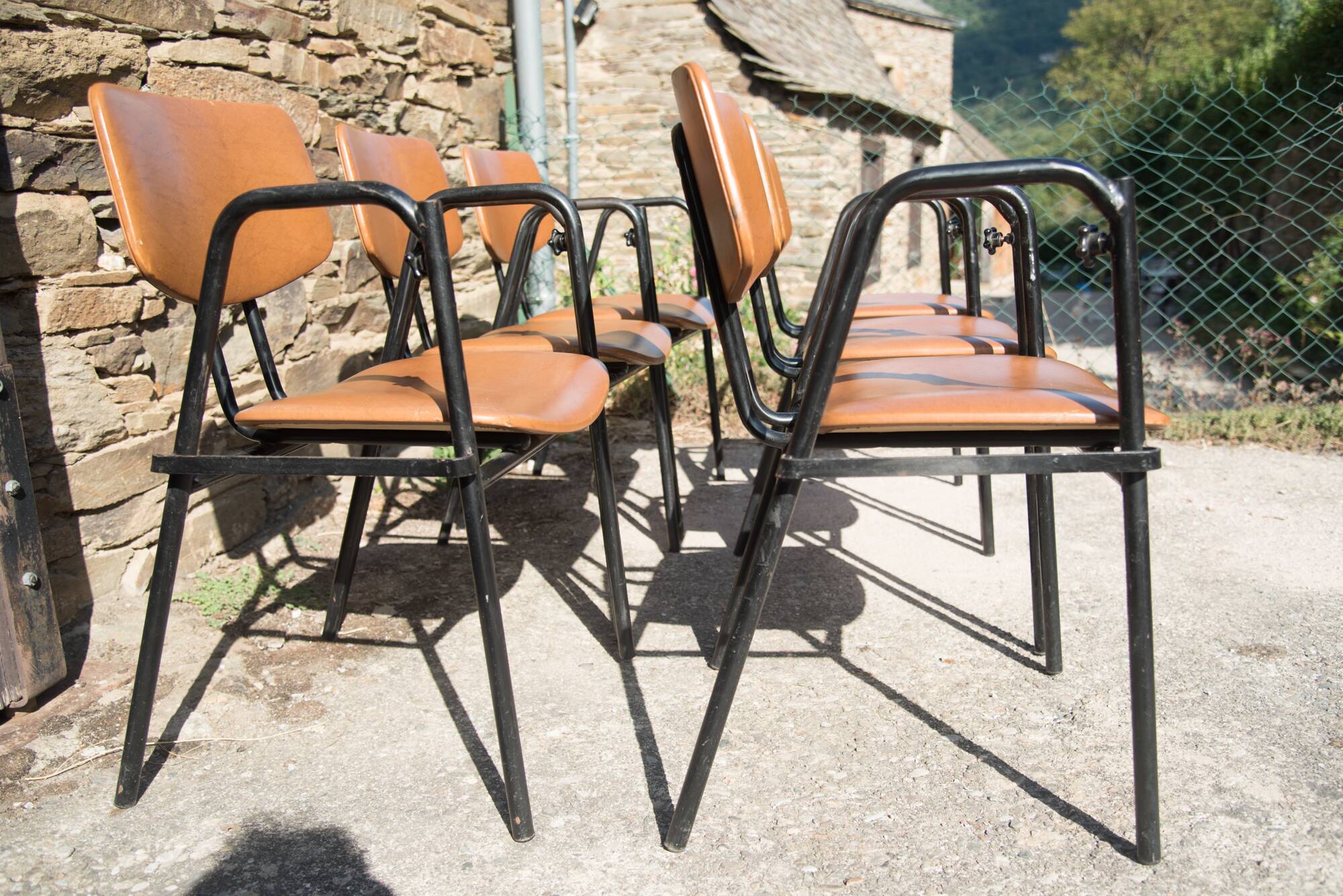 Set of 6 Stella armchairs - inseparable - 1960s