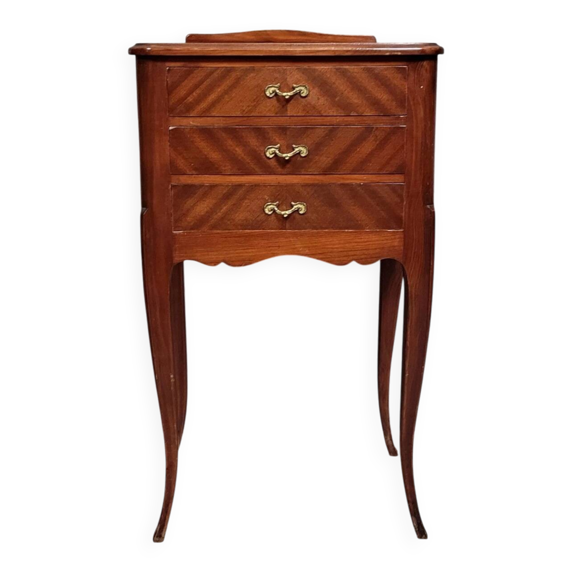 Louis XV style mahogany bedside table, circa 1900