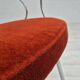 1960s, Danish armchair, original condition, teak wood armrests, chrome steel.