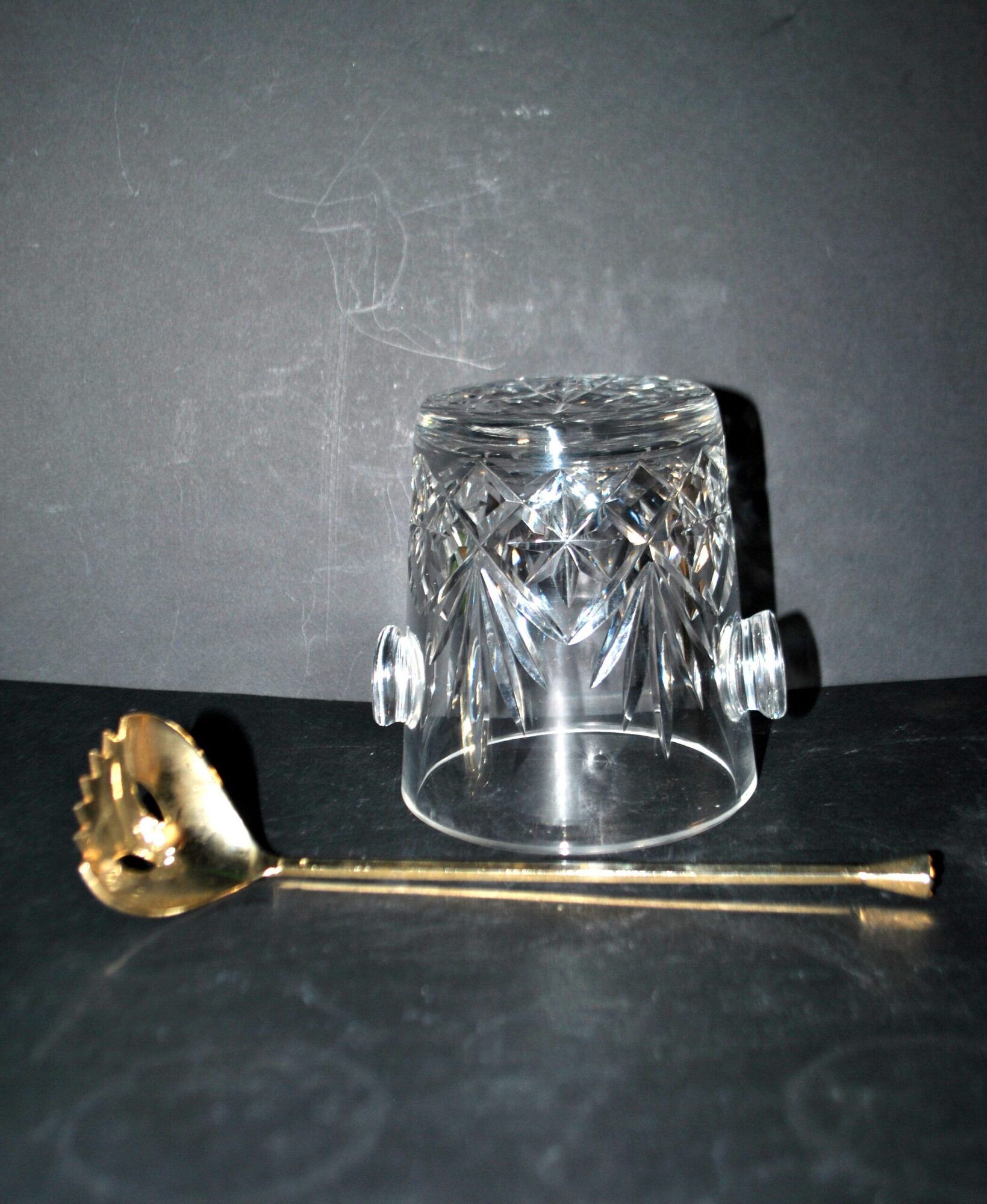 Cut crystal ice bucket Saint-Louis model Massenet H12cm