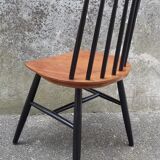 two vintage Scandinavian bistro chairs