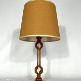 Lampe de table en bois italien vintage des années 50