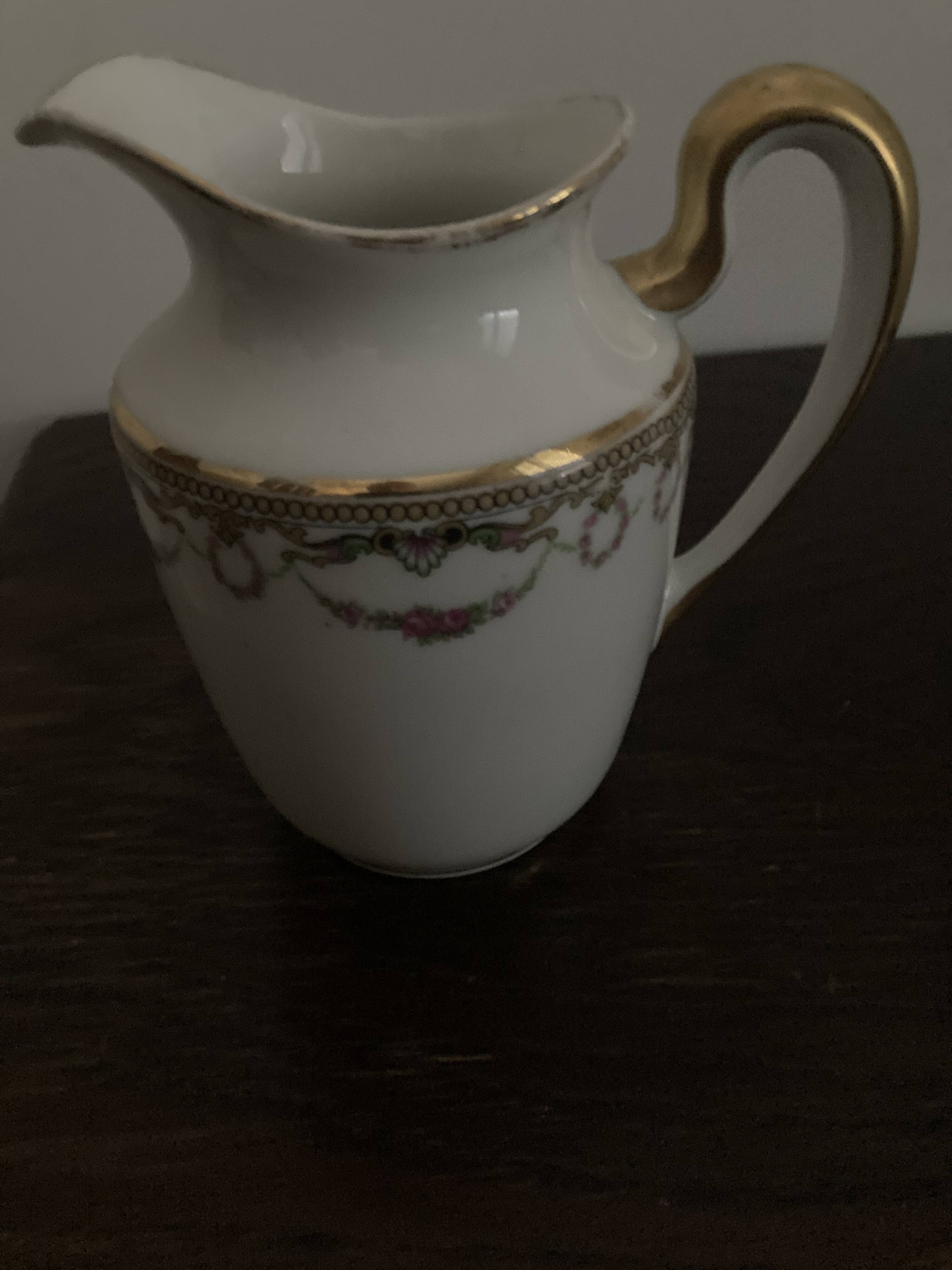 Complete café service porcelain Limoges William Guérin