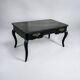 Louis XV Style Flat Desk Black Lacquered 19th Century