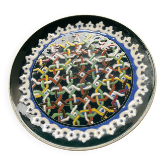Antique Kutahya Enamel Plate