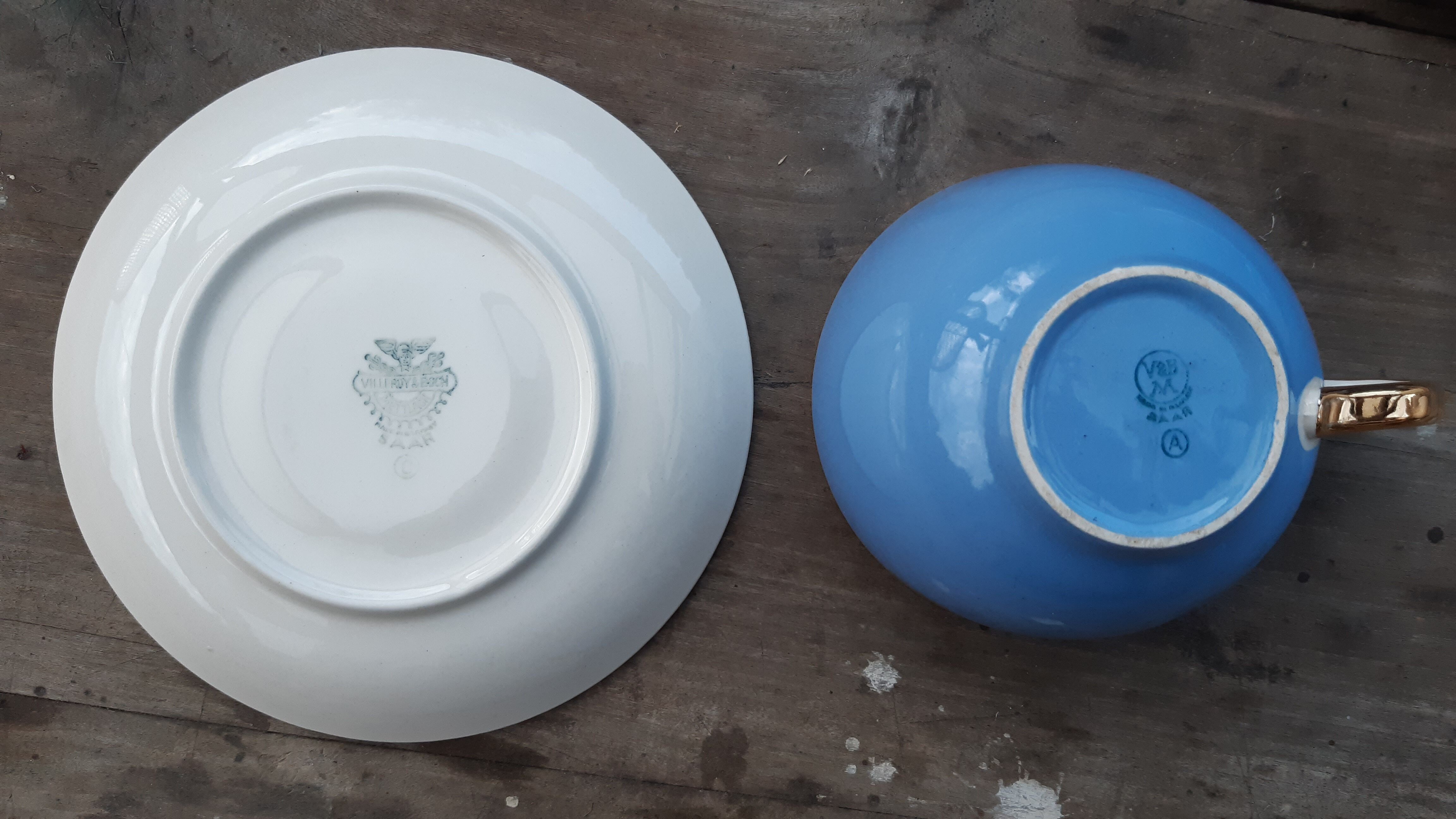 Set of 5 cups and coffee saucers, Villeroy Boch