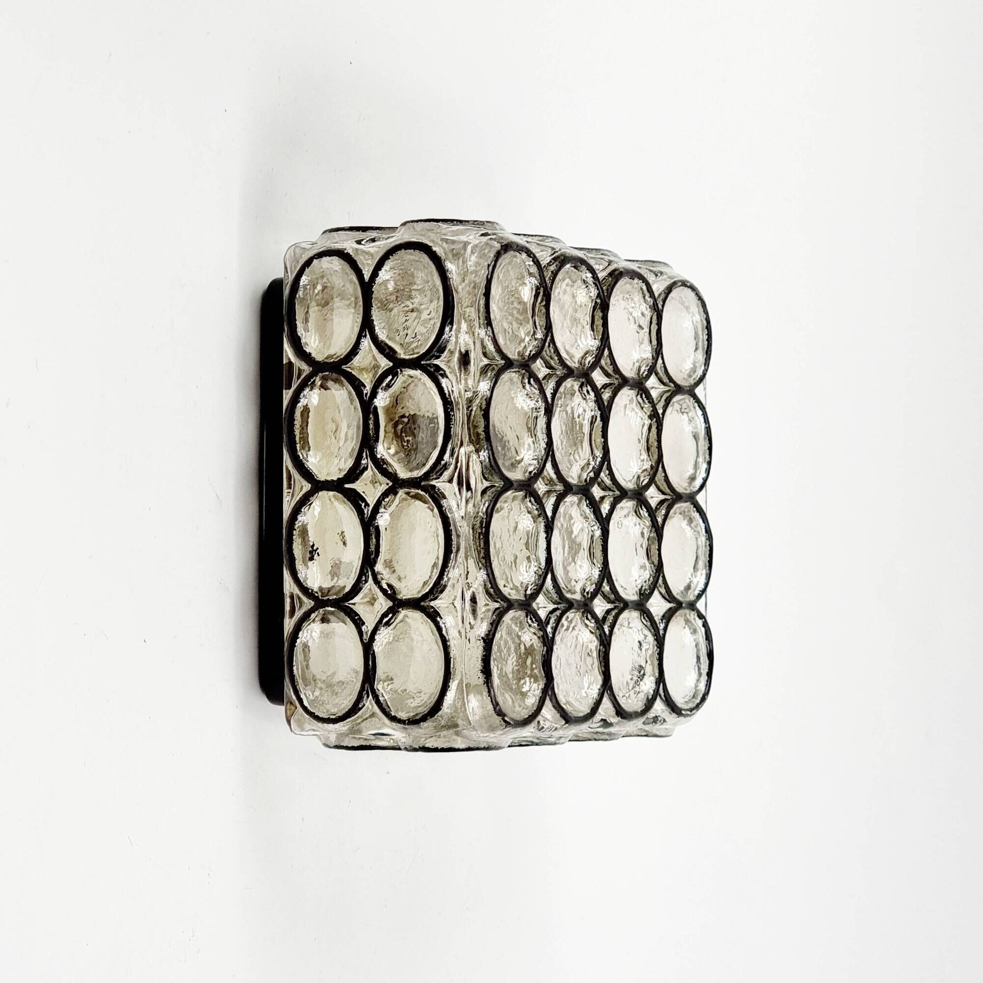 Pair of Mid-Century Glass Wall Lights/Sconces or Ceiling Lights from Limburg, Germany, 1960s