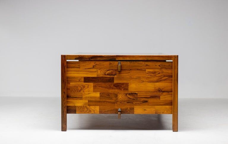 Rare large jacaranda executive desk by Jorge Zalszupin, L’Atelier São Paulo 1960