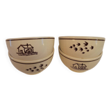 4 Mulino Bianco bowls 1984 – vintage Italian ceramics