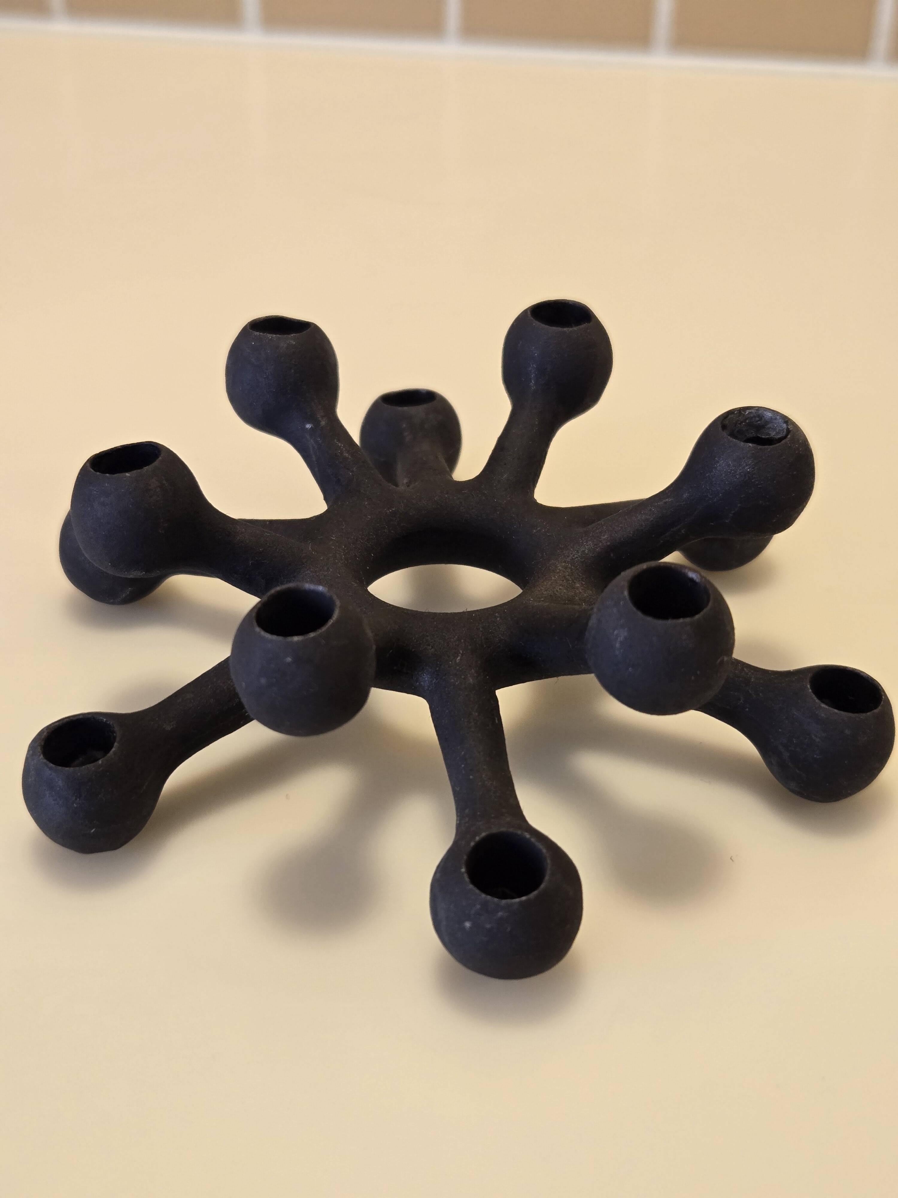 Cast iron candle holder by Jens Quistgaard for Dansk - Scandinavian design 1970s