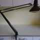 Lamp architect with lampshade in enamelled plate and 2 articulated arms brand ledu