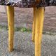 Rustic farm stool 1960 brutalist vintage wood