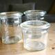 Ensemble de 3 pots vintage en verre La Conserve