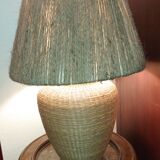 Wicker lamp and rope