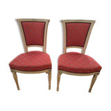 Pair of patinated Consulate-style chairs