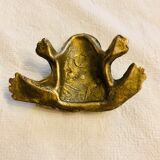 Small brass frog