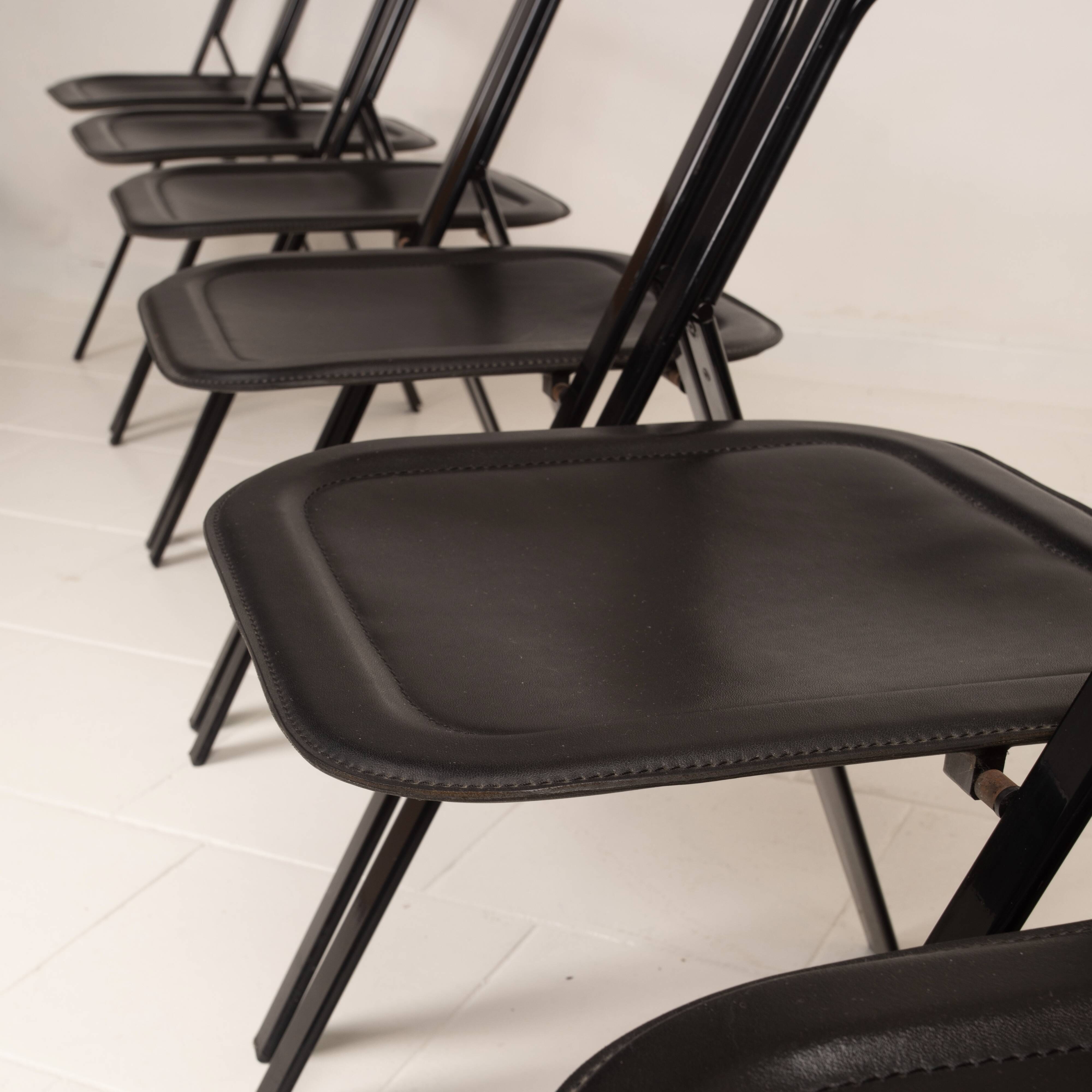 Chaises pliantes Clio par Giorgio Cattelan pour Cidue