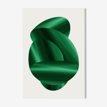 Green velvet art print