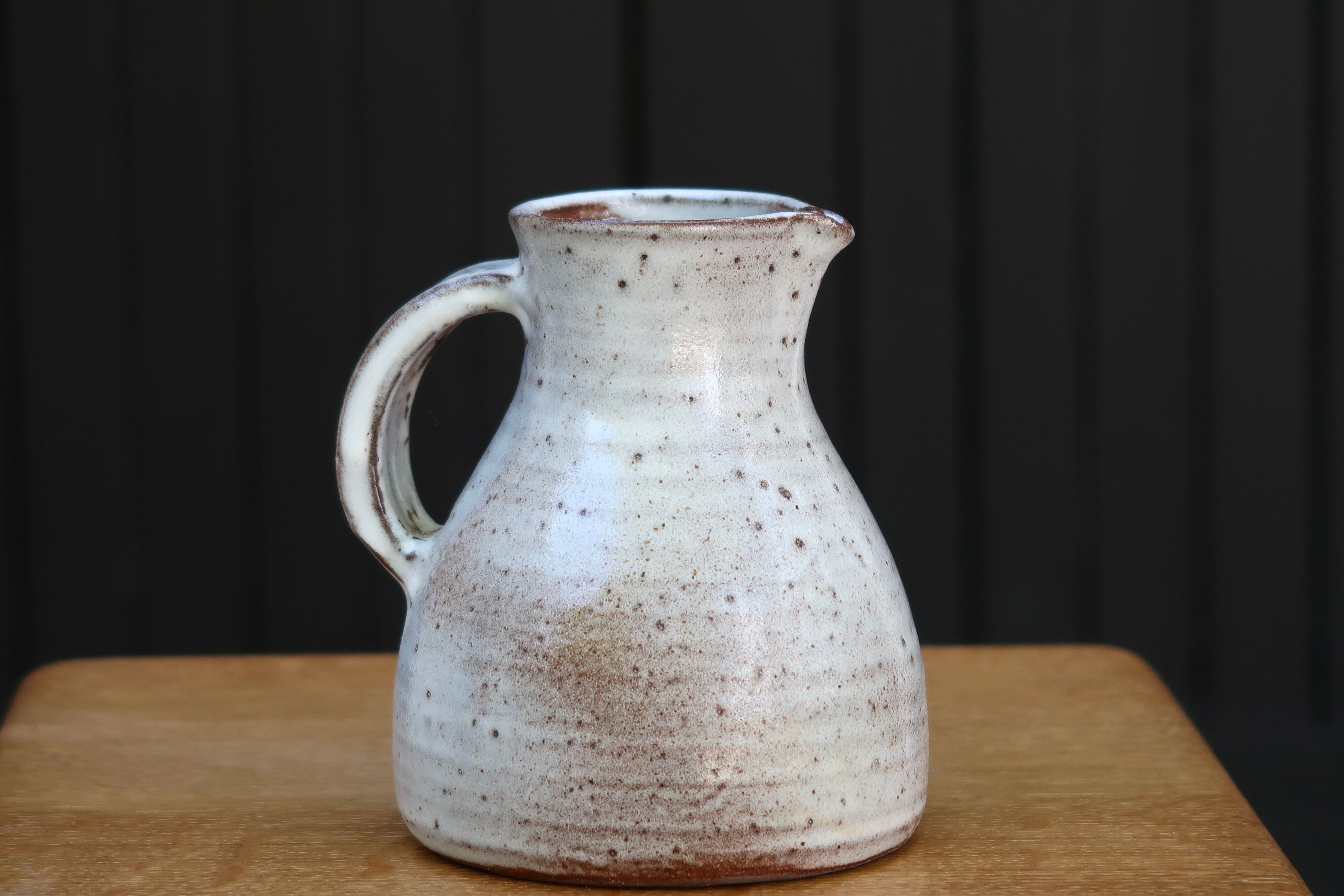 Sandstone pitcher by Jeanne and Norbert Pierlot, 60s