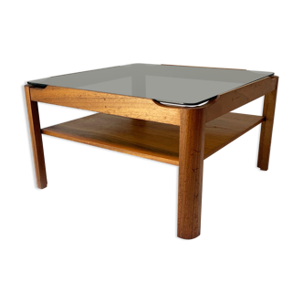 Table basse en teck massif du milieu du siècle des années 1960 par myer