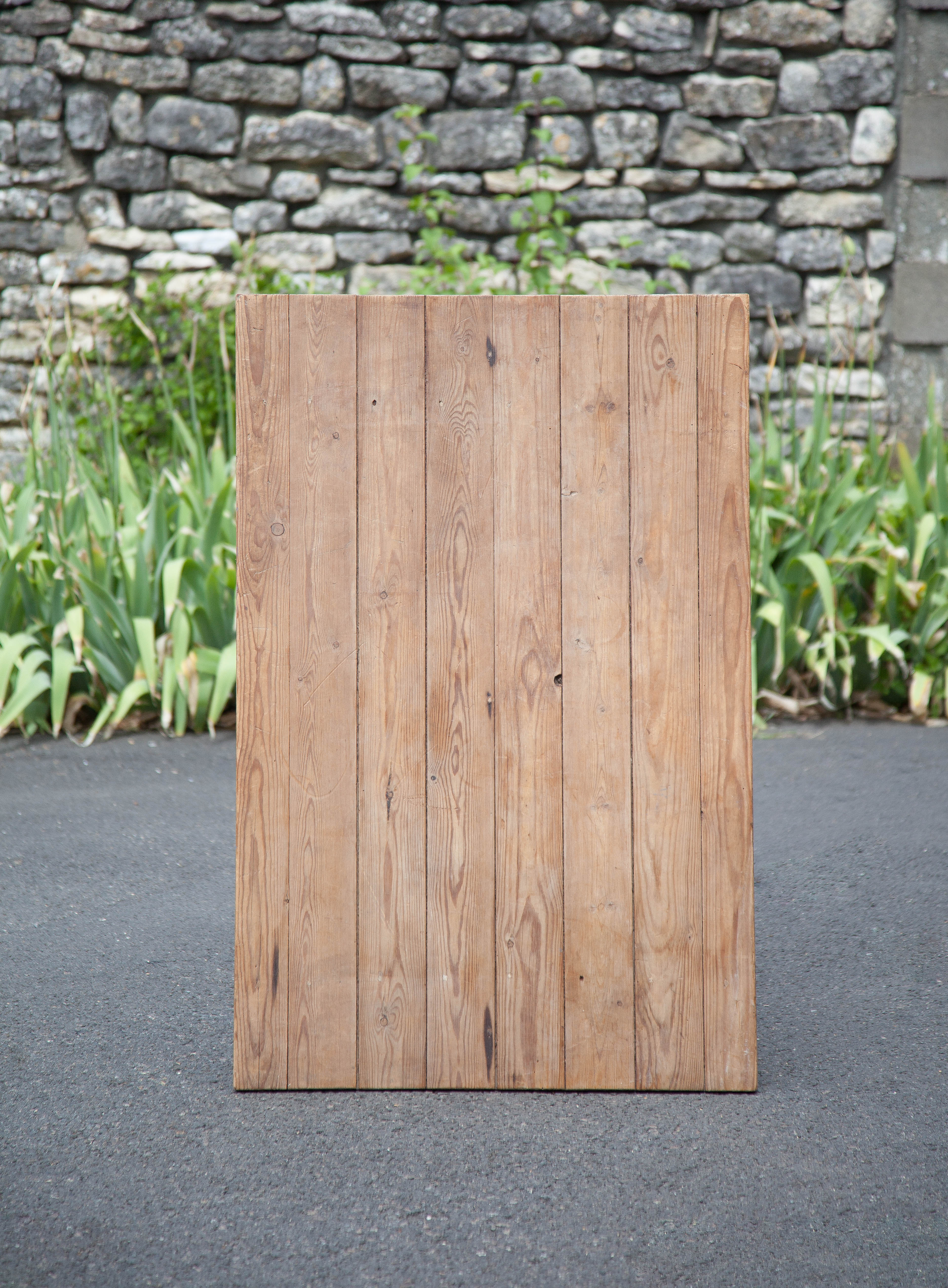 Vintage wood bistro table