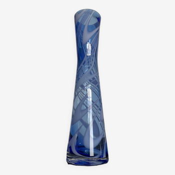 Vintage diabolo vase in glass paste