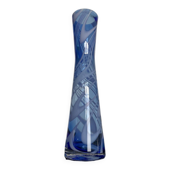 Vintage diabolo vase in glass paste