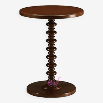 Table d’appoint en bois avec One Wood Legs Stand Lampe de chevet Table