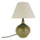 Vintage stoneware globe lamp