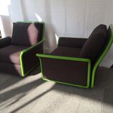 Paire de fauteuils année 70