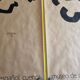 Two Eduardo Chillida screen-printed posters, abstraction on kraft paper, 50 x 70 cm