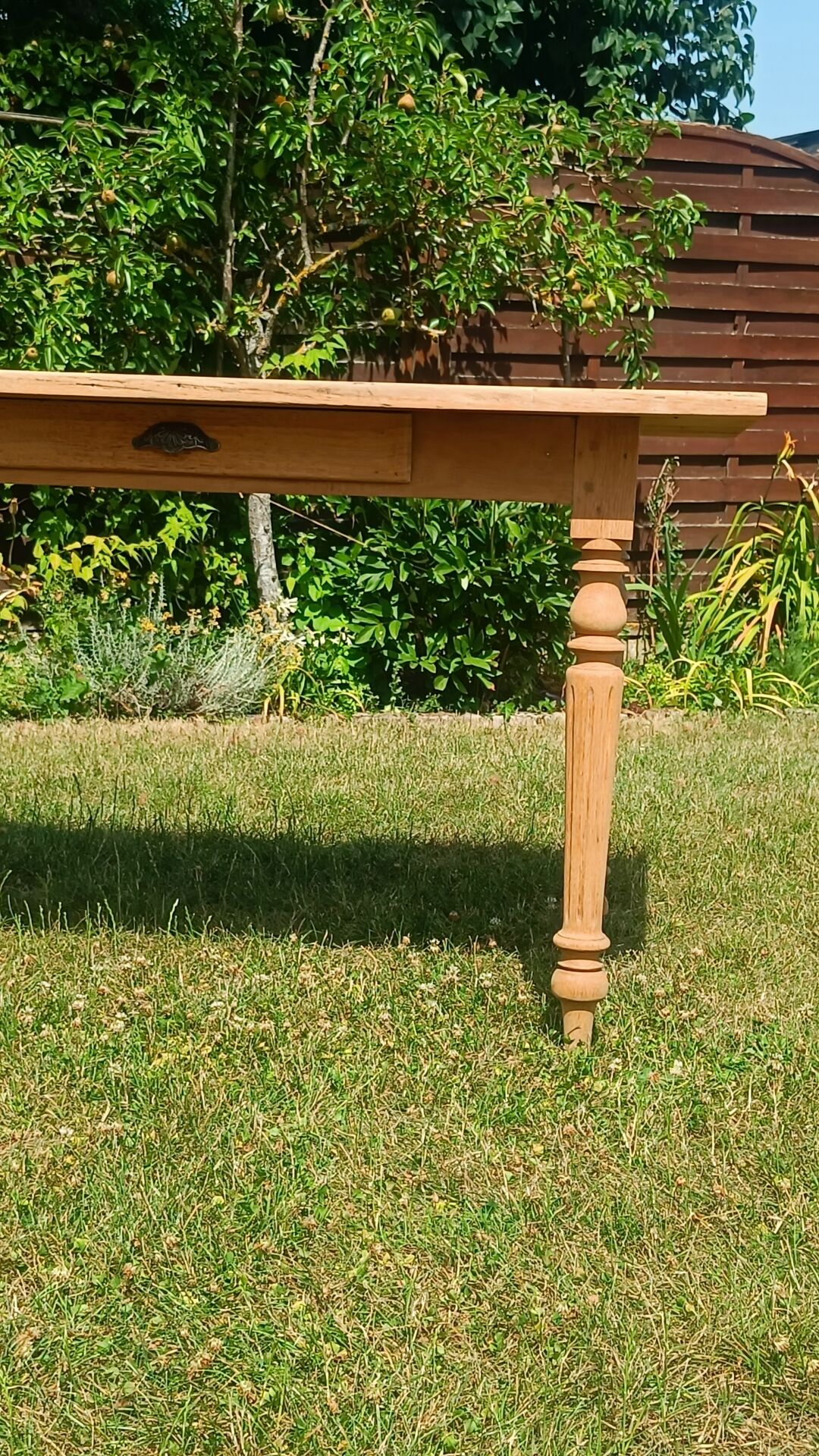 Oak farmhouse table