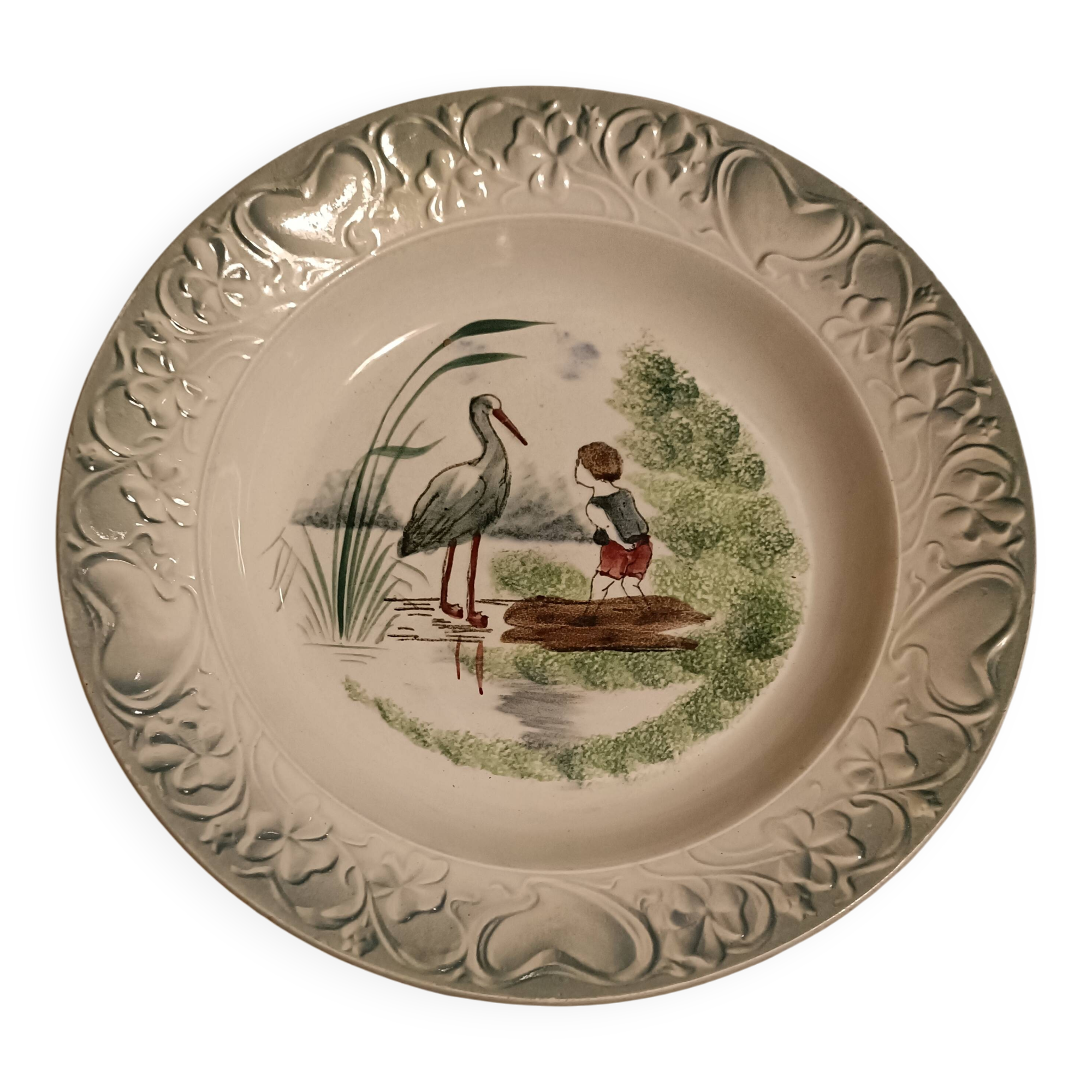 Large deep dish St Amand earthenware