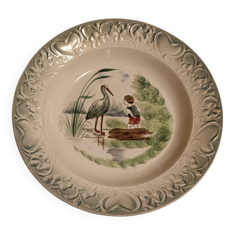 Large deep dish St Amand earthenware