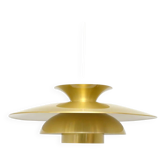 Large gold lamp, Denmark 1970s
