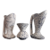 3 ceramic vases “Grès des neiges” France