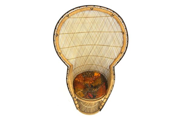 Fauteuil ''Emmanuelle'' en rotin Suède 1960