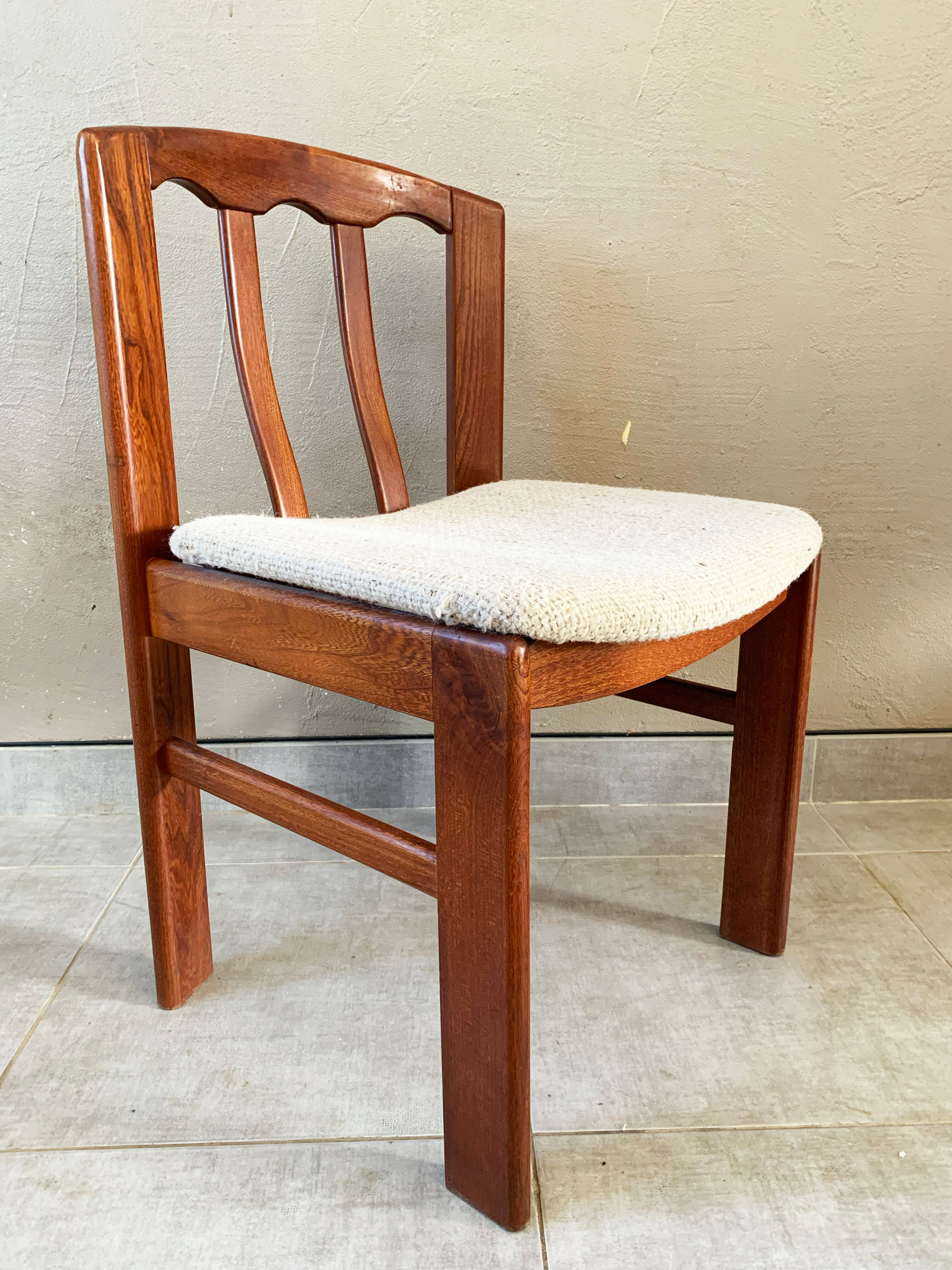 Set of 4 Danish chairs, 60s teak