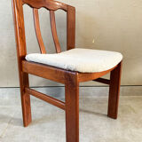Set of 4 Danish chairs, 60s teak